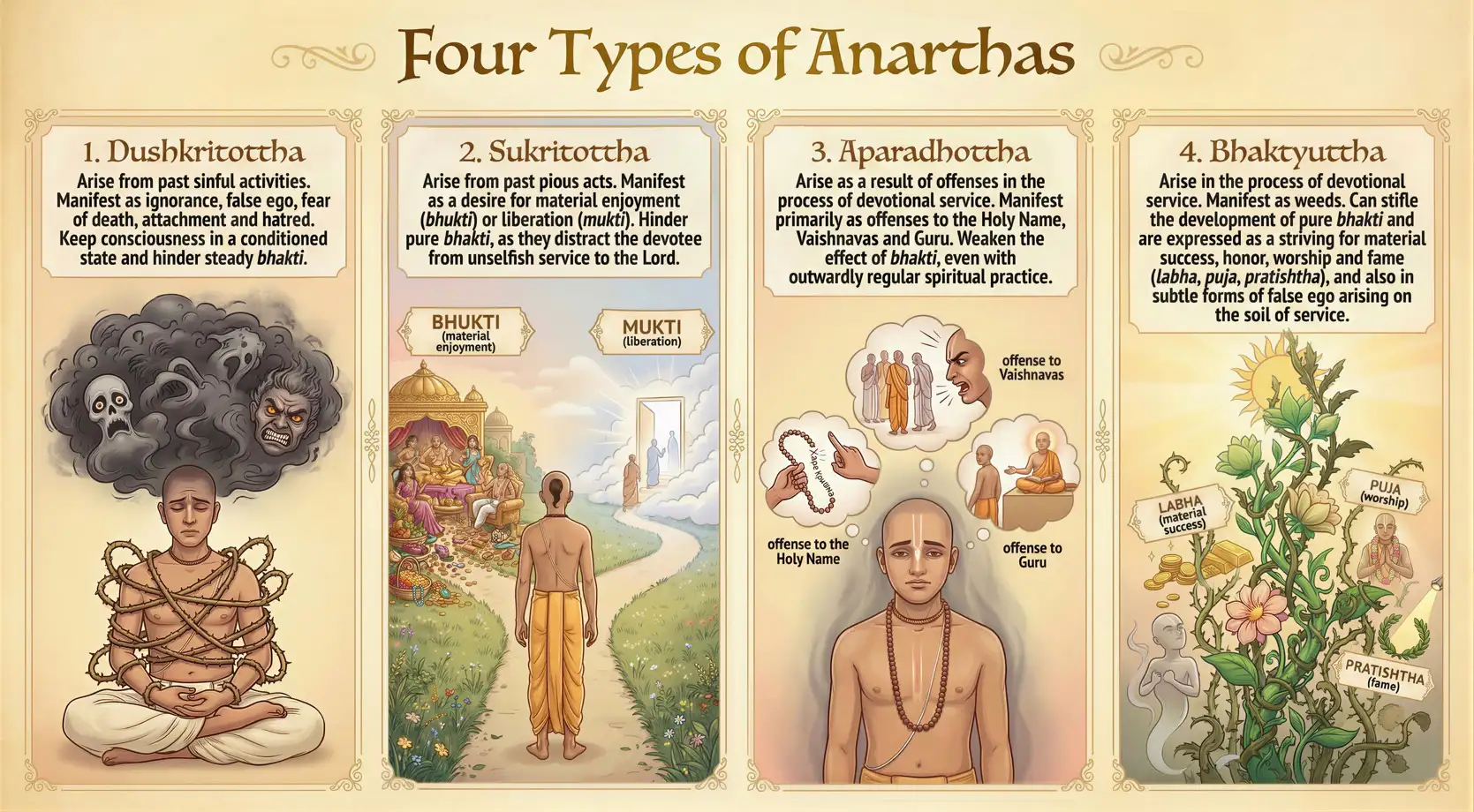 Four Types of Anarthas